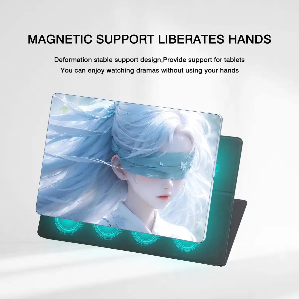 GUODONGMEI Magnetic Case for Samsung Galaxy Tab S10 Plus/S9 Plus/S9 FE+ 12.4 Inch | Auto Wake Sleep Smart Cover with S-Pen Holder - view 4