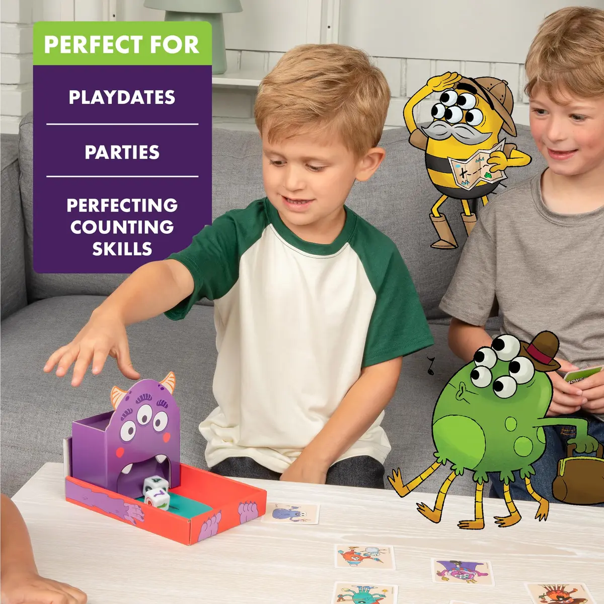 Exploding Kittens Monster Match Kids Matching Game | 2-6 Players, Ages 4+ | Fun Family Card Game - view 6