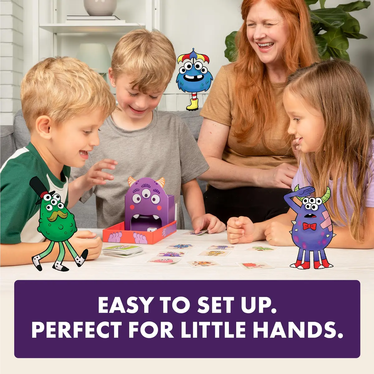 Exploding Kittens Monster Match Kids Matching Game | 2-6 Players, Ages 4+ | Fun Family Card Game - view 2