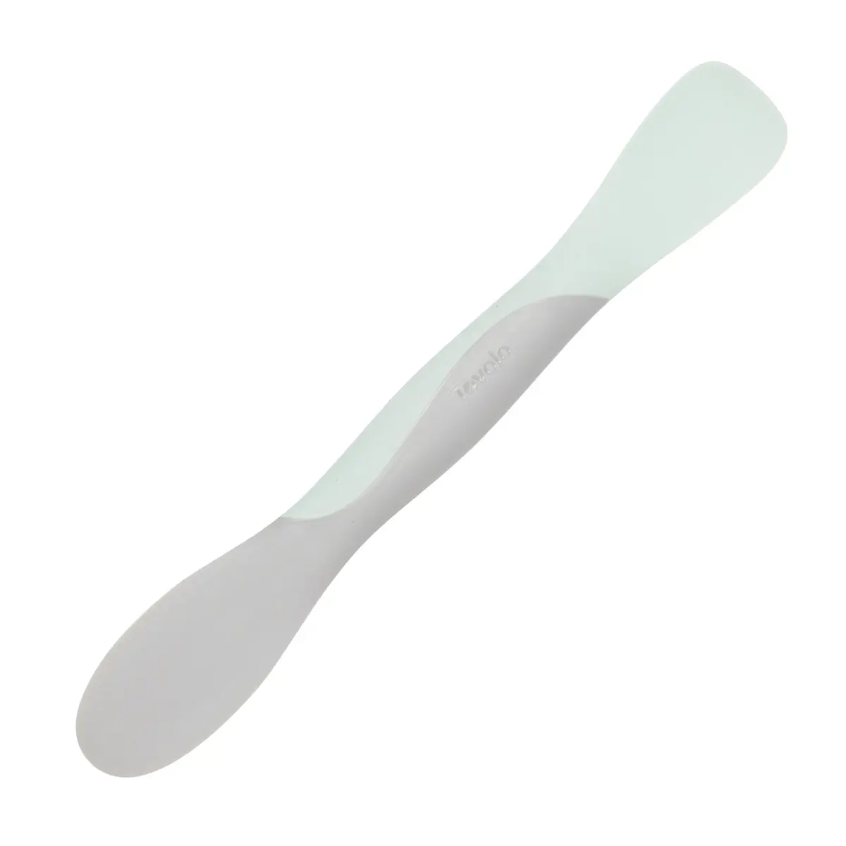 Tovolo Large Dual End Silicone Sandwich Spreader Tool with Nylon Handle, BPA Free, Dishwasher Safe, 10 inch, Blue Haze & Oyster Gray - main product image