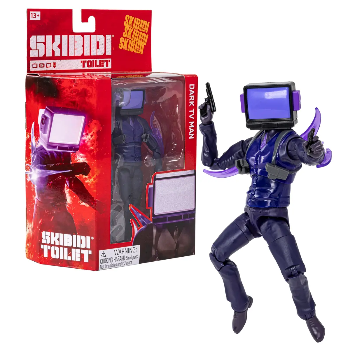 Skibidi Toilet Dark TV Man Deluxe Figure 15.24cm (6") | Officially Licensed YouTube Animation Sensation - main product image