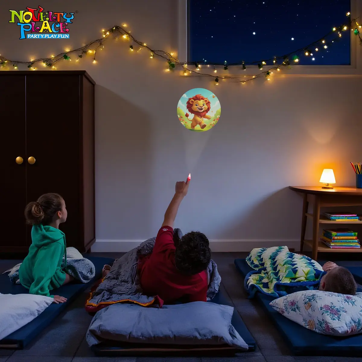 Novelty Place 24 Pcs LED Finger Lights with Animal Projector | 1.5cm (0.6in) x 5.2cm (2in) x 1.5cm (0.6in) - view 6