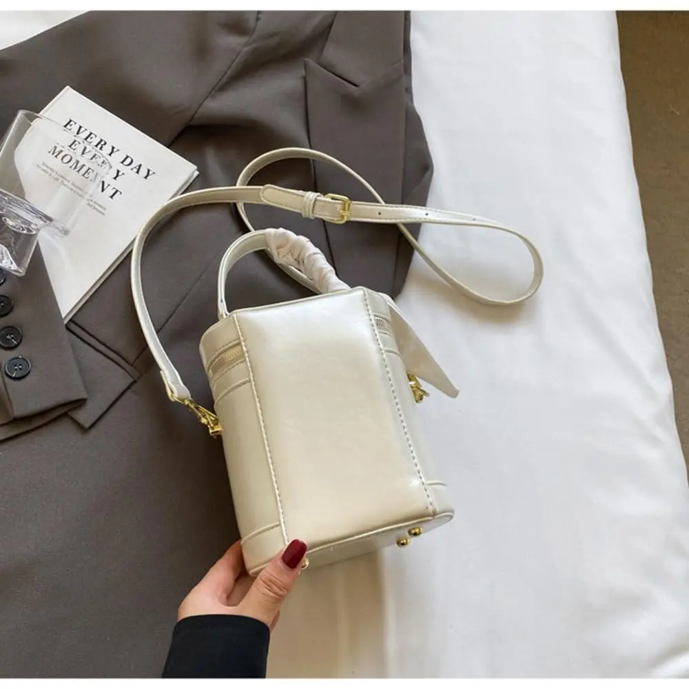 SYHTBYOH Cylinder Bucket Crossbody Bag for Women Vegan Leather Small | Elegant & Spacious - view 2