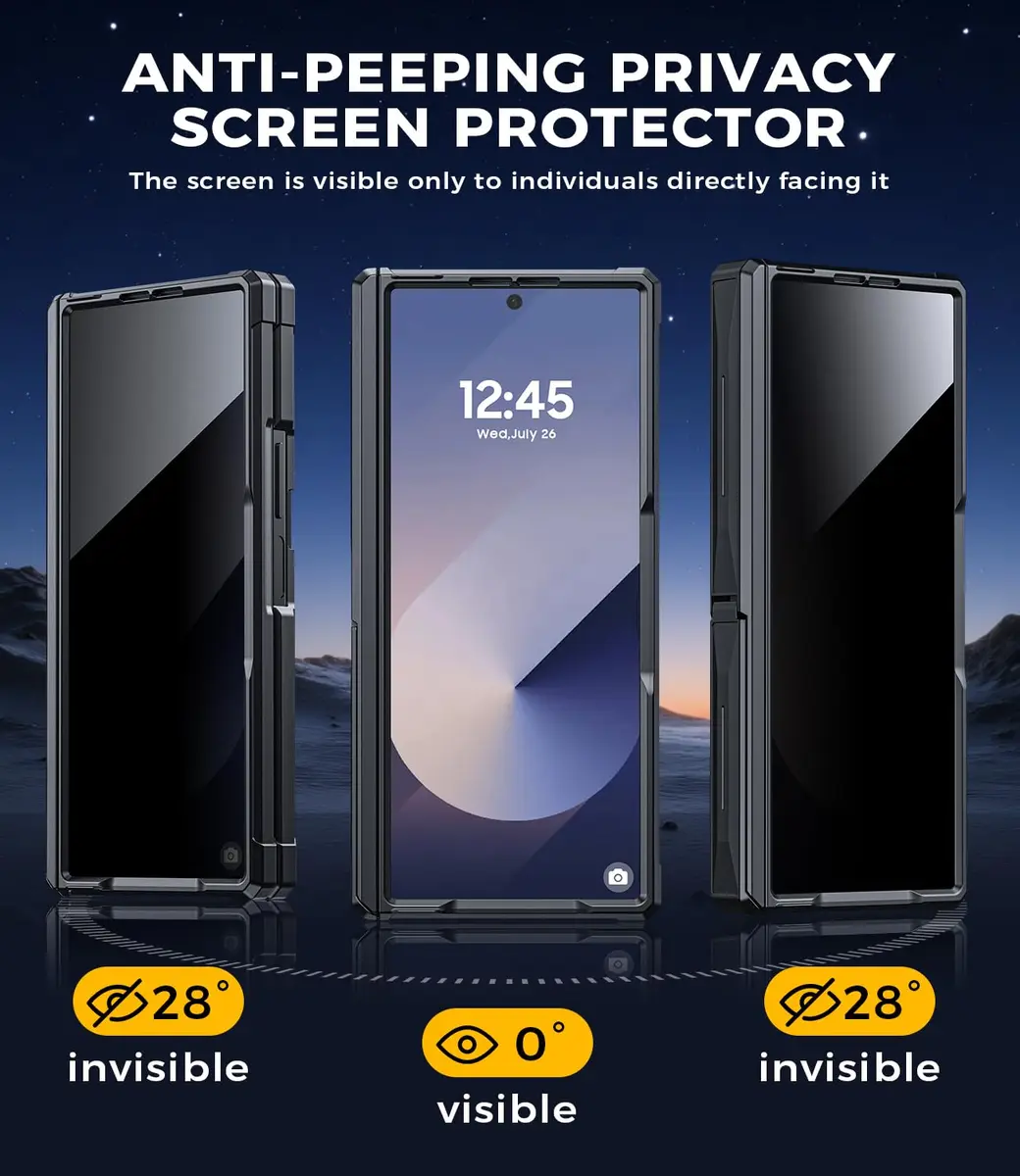 LEIAU Magnetic Armor Phone Case for Samsung Z-Fold-6 2024 | Shockproof TPU+PC, Dual Kickstand, MagSafe Compatible - view 2