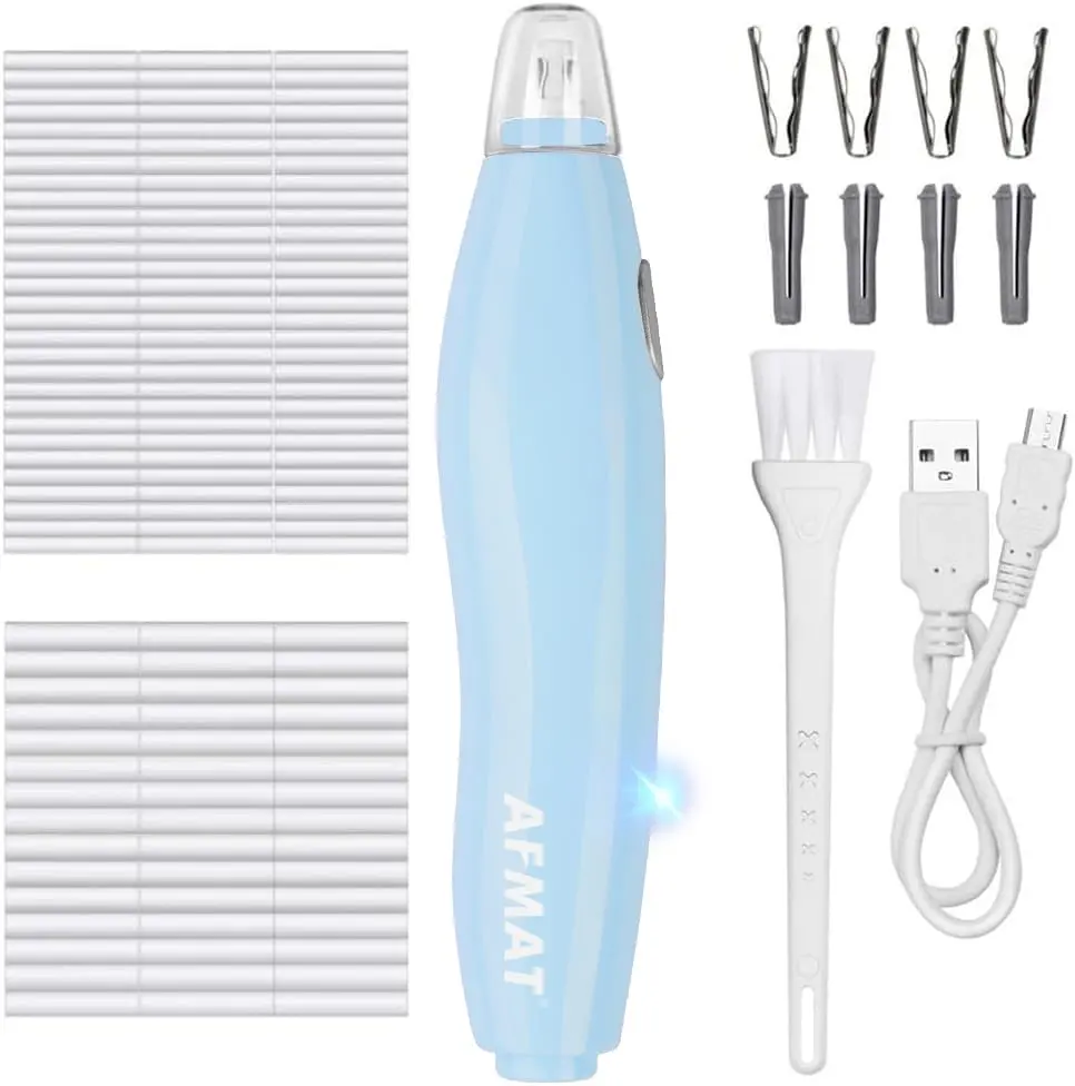 AFMAT Electric Eraser Light Blue | Rechargeable Artist Drafting & Sketching Tool - view 2