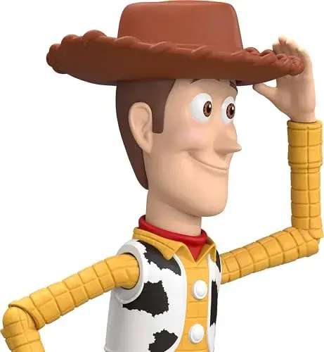 Mattel Disney Pixar Toy Story 5 Woody Action Figure 17.8cm (7in) | Movie-Accurate Design with 8+ Posable Joints - view 3