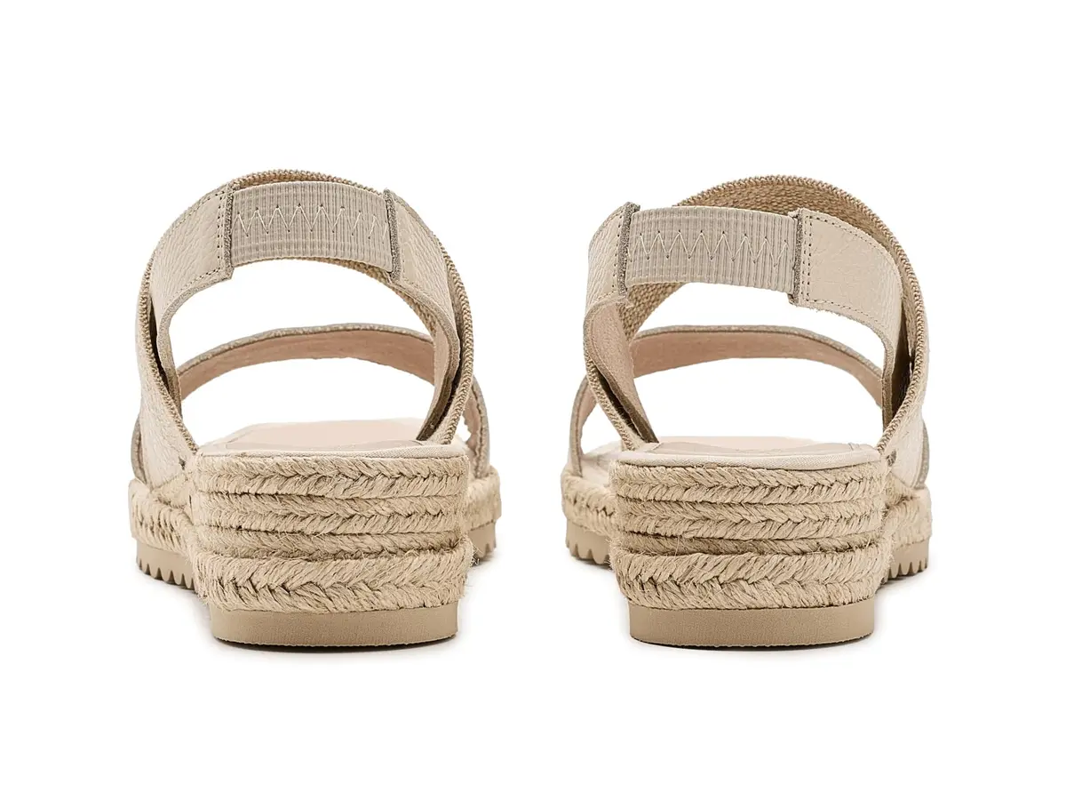 C LA CANADIENNE Womens Rowena Wedge Sandal 6 Milk | Vintage Glamour with Comfort - view 7