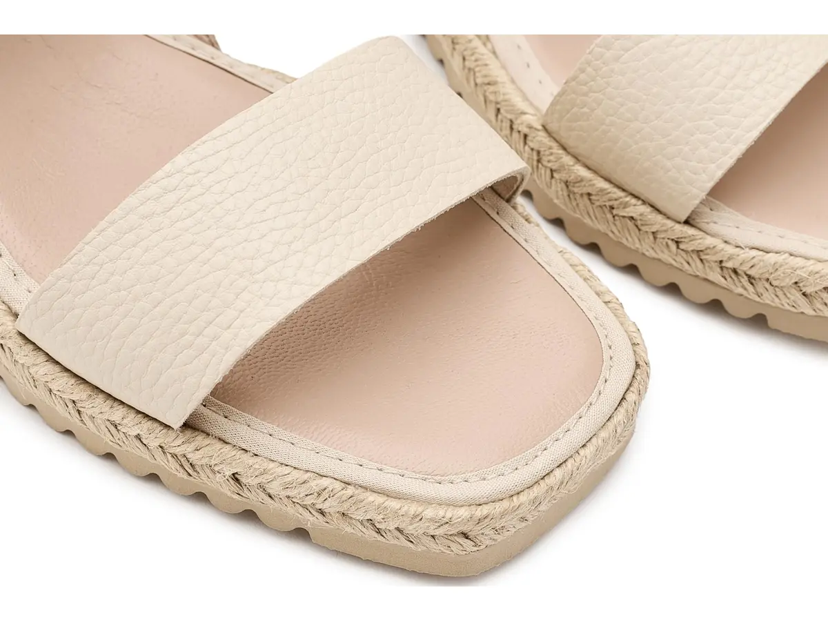 C LA CANADIENNE Womens Rowena Wedge Sandal 6 Milk | Vintage Glamour with Comfort - view 2
