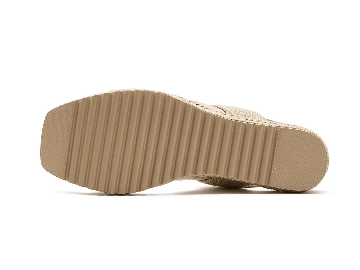La Canadienne Womens Rowena Milk Sandal 10 US | Vintage Style with Leather & Wedge Heel - view 6