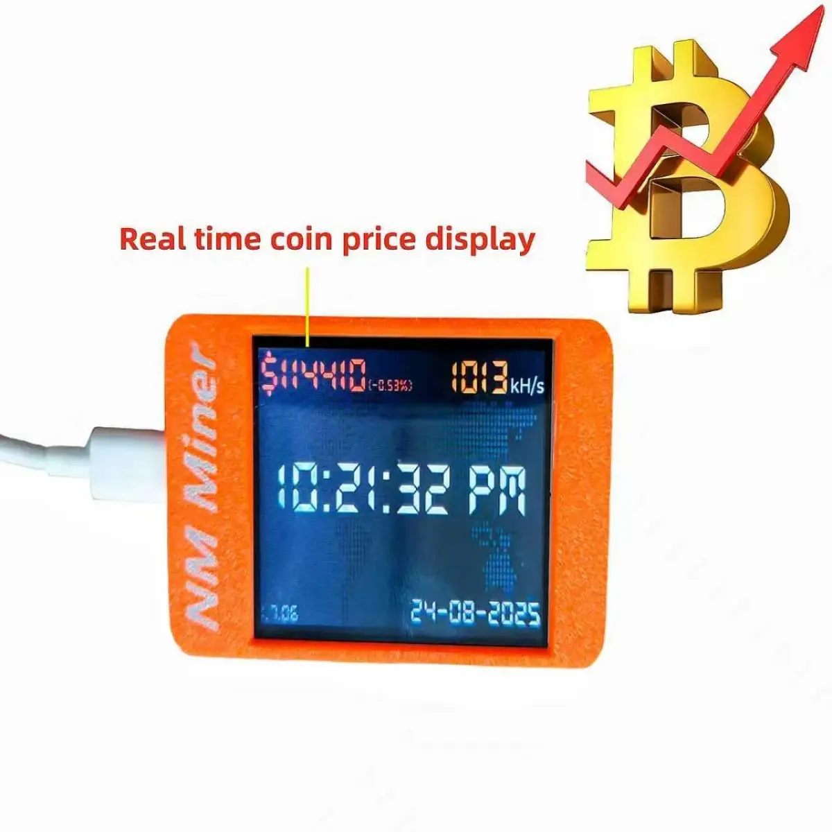 Cryptovolmine NM Miner 986 kH/s 2.8 inch Color Display DIY Solo Crypto Miner - view 6