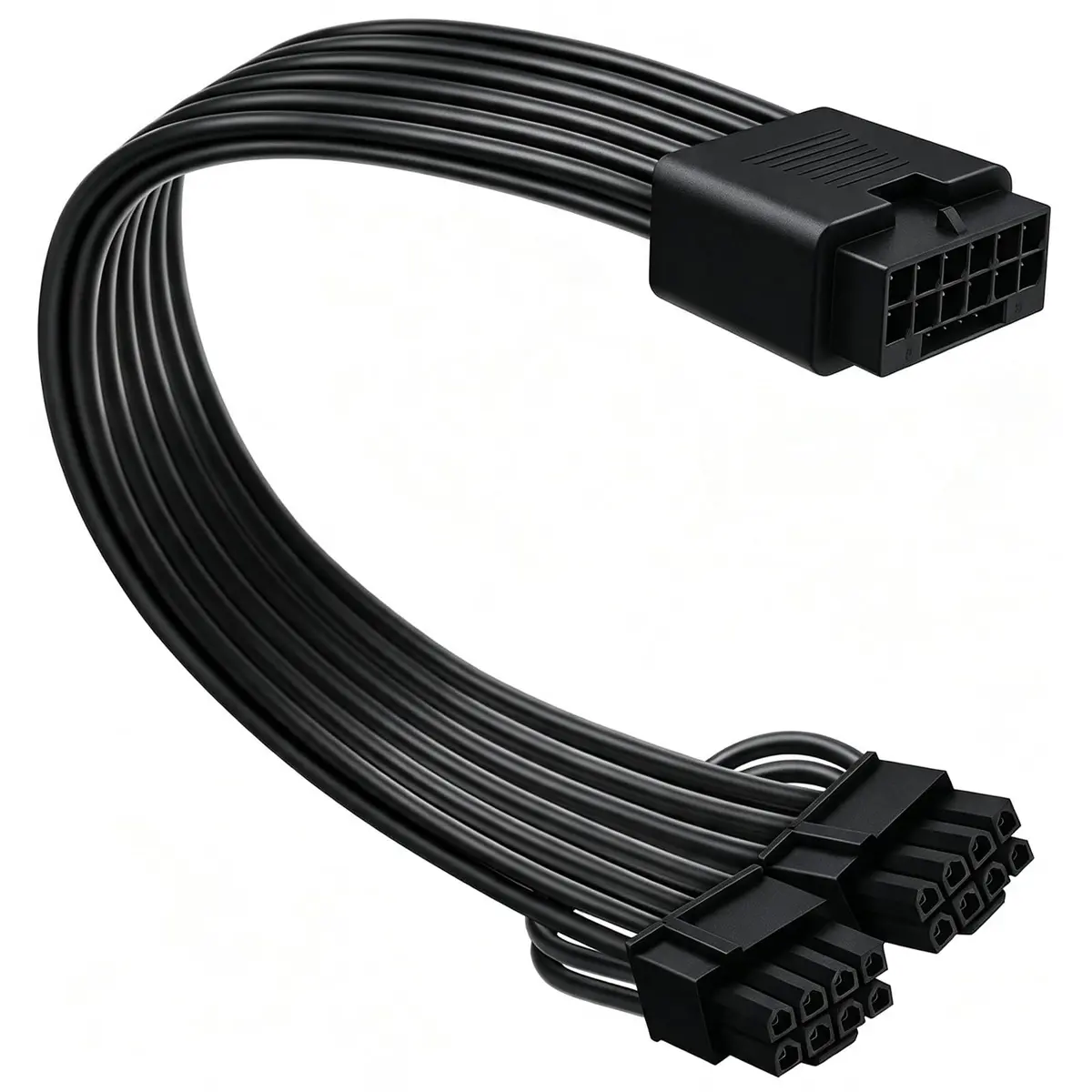COMeap 16 Pin to Dual 8 Pin PCIe Conversion Cable 30cm (11.8in) Black | Powers High-End GPUs - main product image