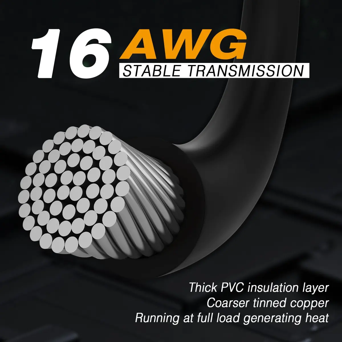 COMeap 16 Pin to Dual 8 Pin PCIe Conversion Cable 30cm (11.8in) Black | Powers High-End GPUs - view 7