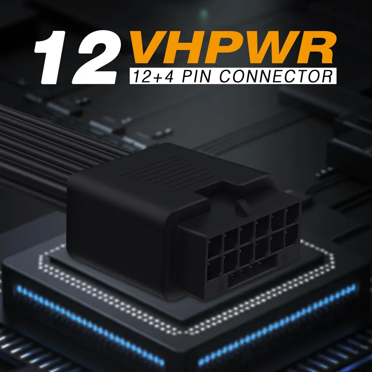 COMeap 16 Pin to Dual 8 Pin PCIe Conversion Cable 30cm (11.8in) Black | Powers High-End GPUs - view 2