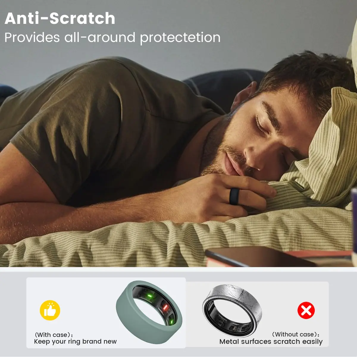 MAKCPOIMER Silicone Ring Cover for Oura Ring Gen 4/3 | All Sizes & Colors - view 3