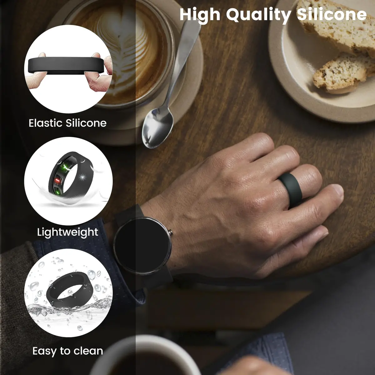 MAKCPOIMER Silicone Ring Cover for Oura Ring Gen 4/3 | All Sizes & Colors - view 4