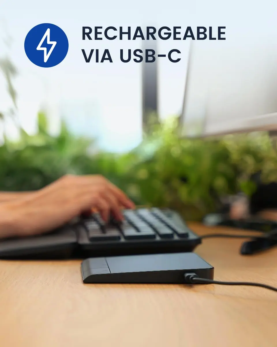 Perixx PERIPAD-706 Wireless Touchpad for Windows | Multi-Device Bluetooth & USB-C Rechargeable - view 5