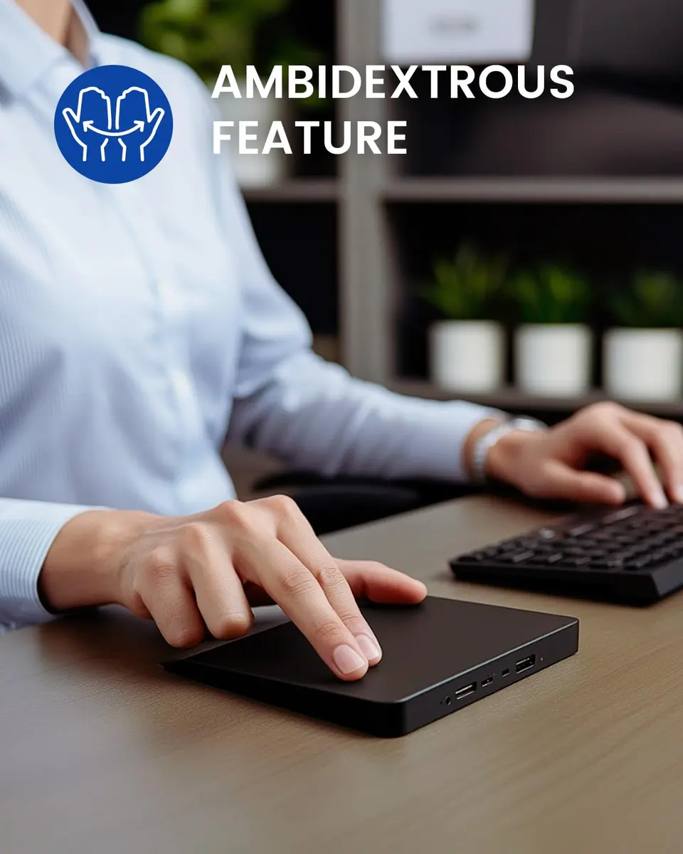 Perixx PERIPAD-706 Wireless Touchpad for Windows | Multi-Device Bluetooth & USB-C Rechargeable - view 2