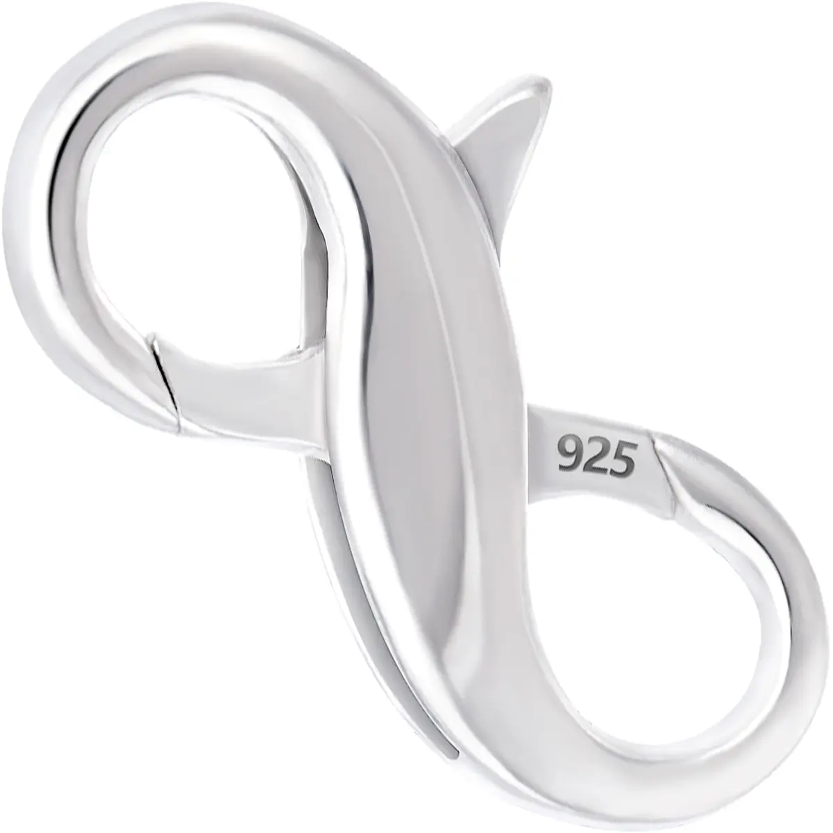 Pndeyo Sterling Silver Lobster Claw Clasps 0.59×0.31in | Jewelry Connector & Enhancer - main product image