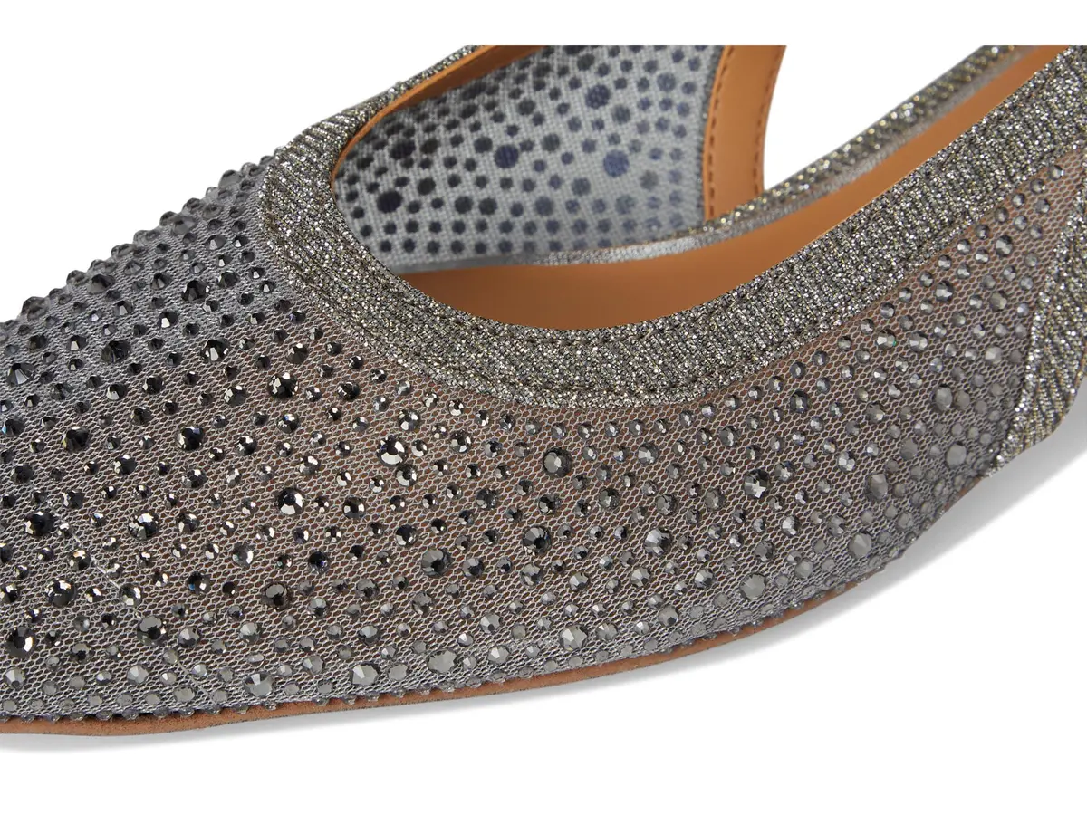 J. Reneé Layton Pewter Women's Pump 9 M | Square Toe, Mesh Upper, 1 Inch Block Heel - view 8