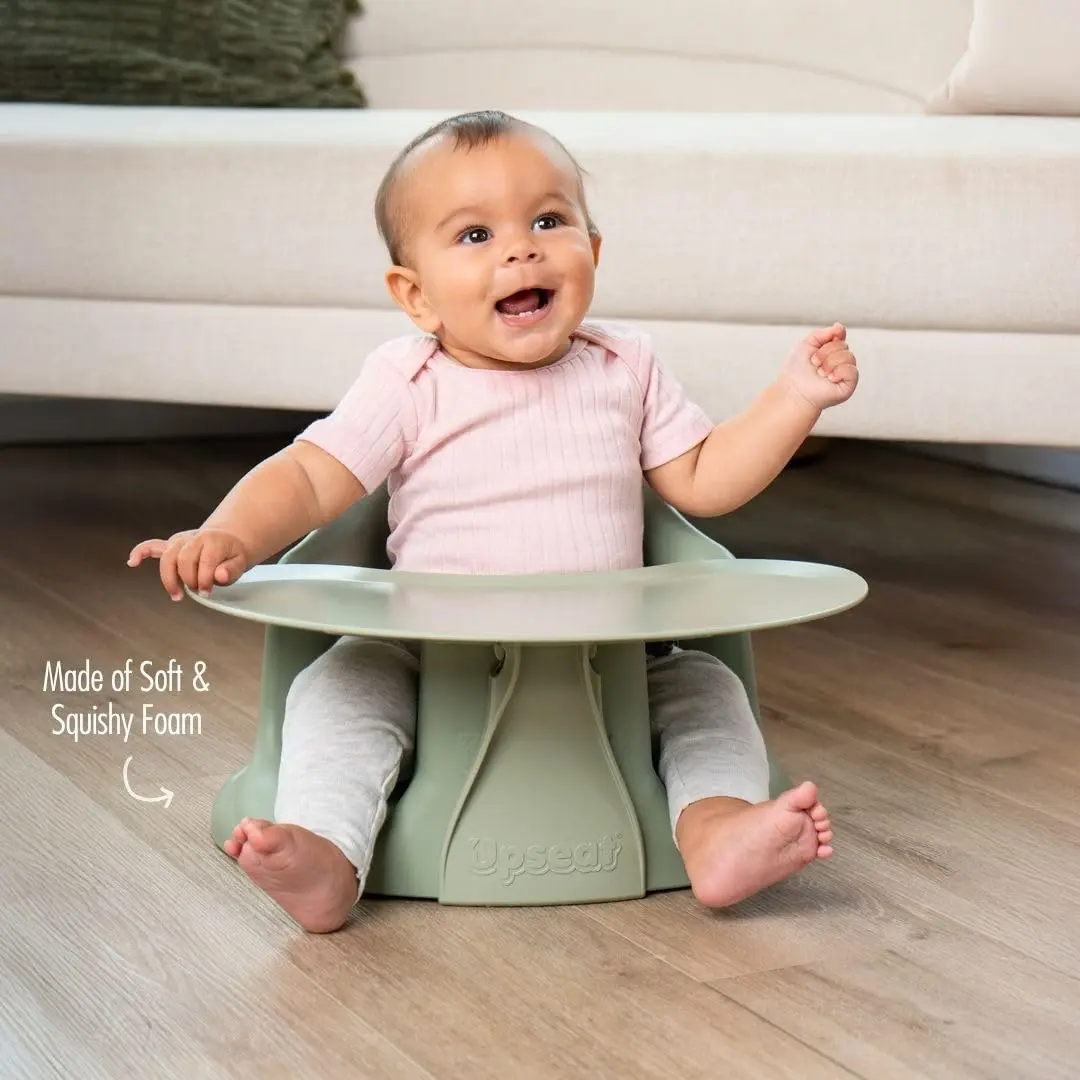 Upseat Baby Floor & Booster Seat with Tray | Ergonomic Design for Healthy Hip Development - view 2