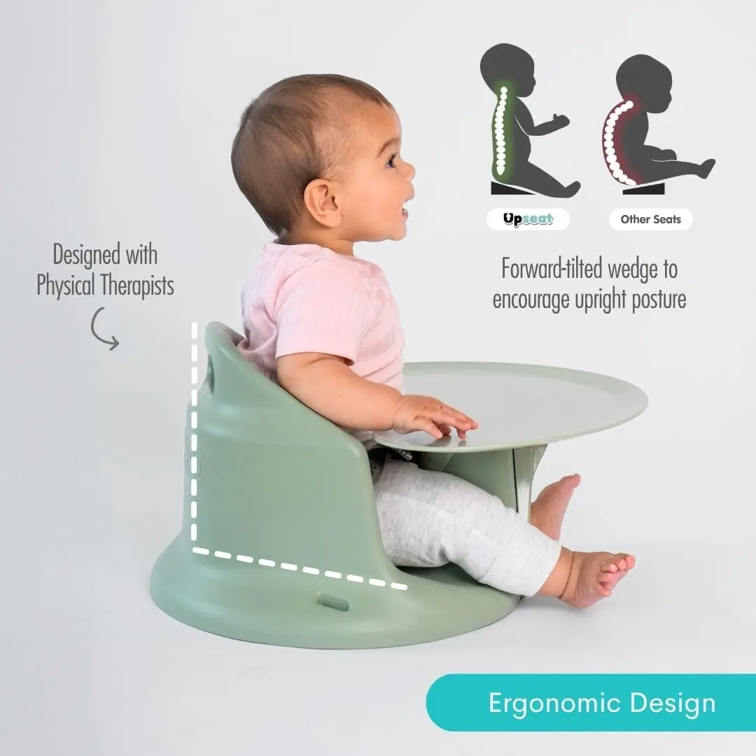 Upseat Baby Floor & Booster Seat with Tray | Ergonomic Design for Healthy Hip Development - view 4