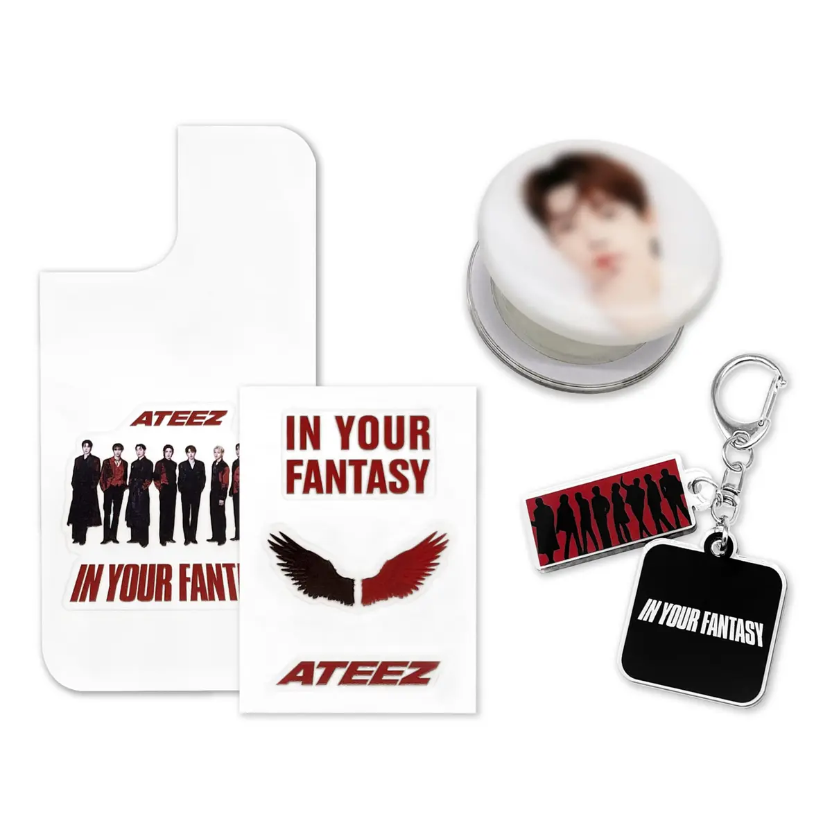 ATEEZ Official Tour Merch PhotoWidget for iPhone | Custom K-Pop Phone Accessory (One Size, Multicolor - Hongjoong) - view 2