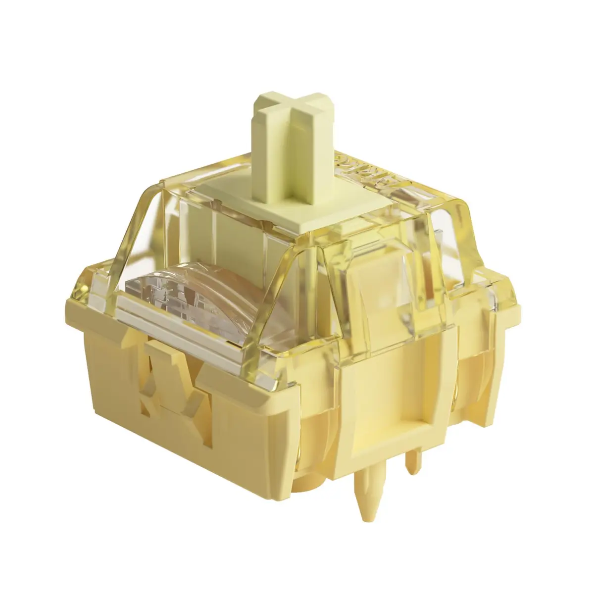 Akko V5 Creamy Yellow Mechanical Keyboard Switches (45pcs) | Linear, Lubed, 5-Pin, 60M Keystrokes - main product image
