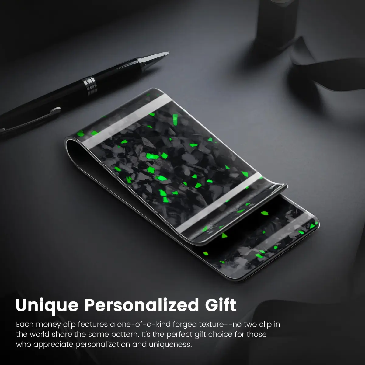 Travelambo Carbon Fiber Money Clip Wallet Minimalist Slim Card Holder | Holds 1-15 Cards - view 5