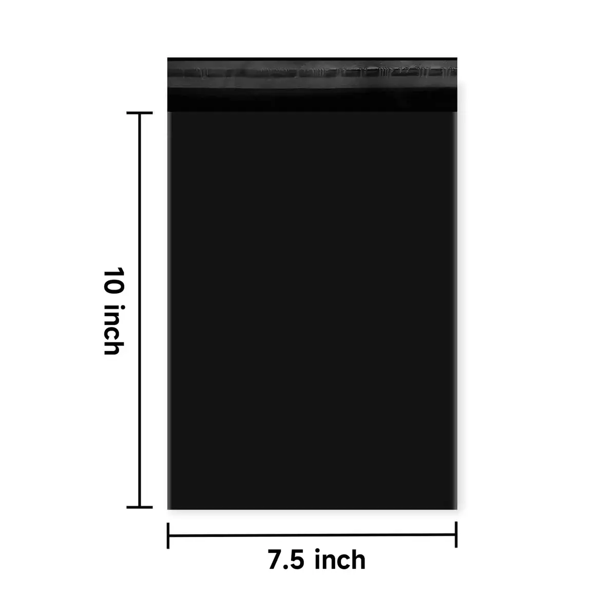 KKBESTPACK Black Poly Mailers 7.5x10.5 in (19x26.7 cm) | Bulk 1000 Pcs for Clothing & Small Business - view 2