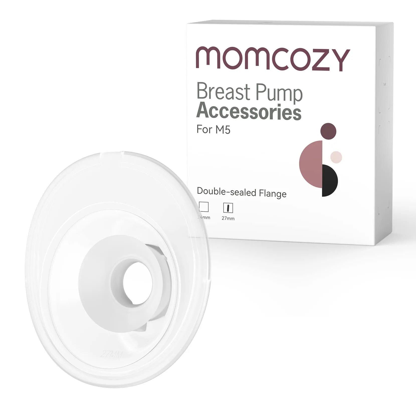 Momcozy M5 Double-Sealed Flange 27mm | Authentic USA Import Replacement Part - main product image