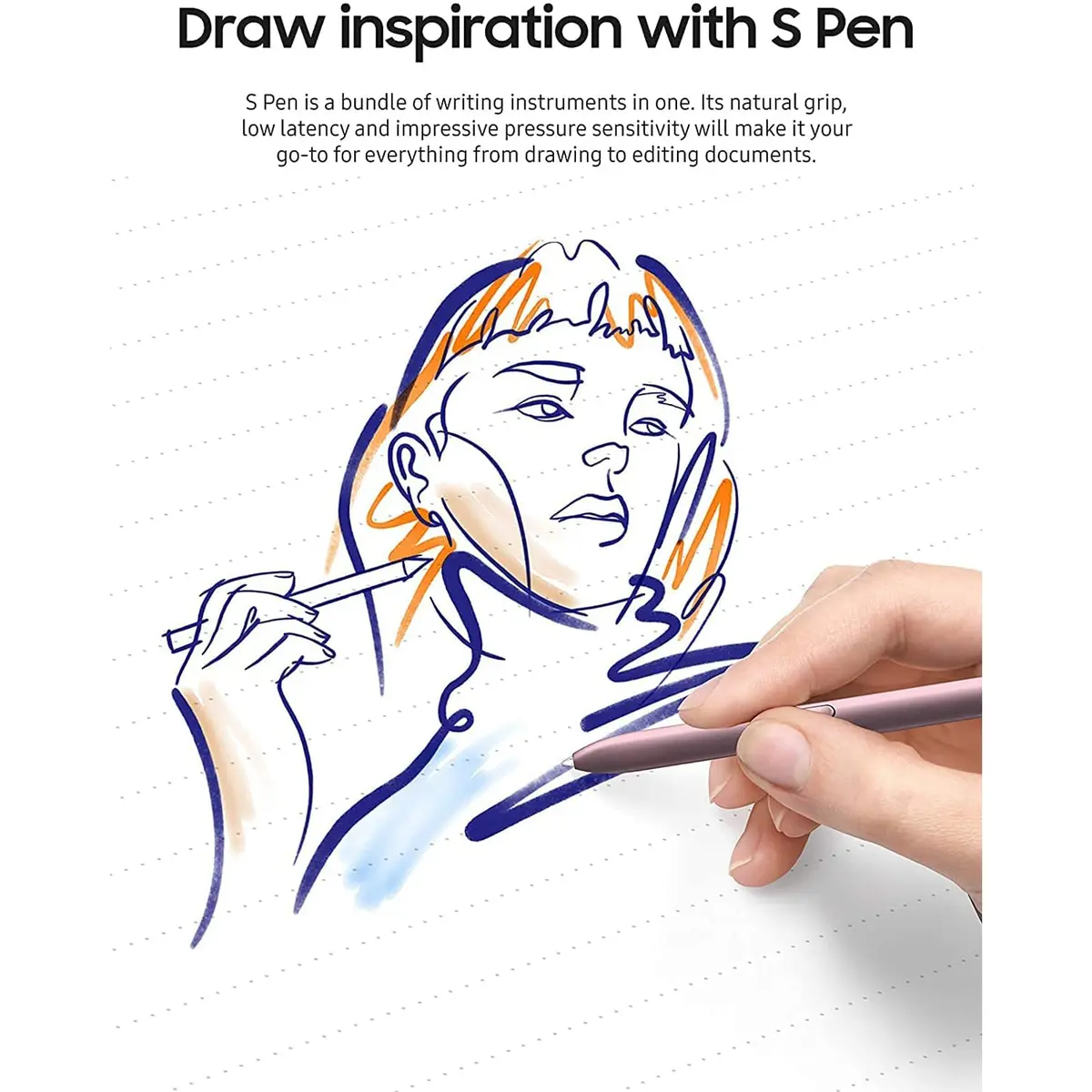 Qenw Purple Stylus Pen Replacement for Samsung Galaxy Tab S10, S9, S8, S7, S6 Lite Series | 4096 Pressure Levels - view 5