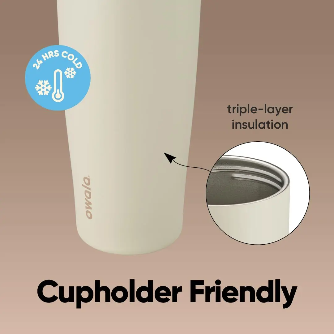 Owala FreeSip Sway Stainless Steel Water Bottle 1183ml (40-oz.) | Insulated, Leak-Proof, Car Cup Holder Friendly - view 4