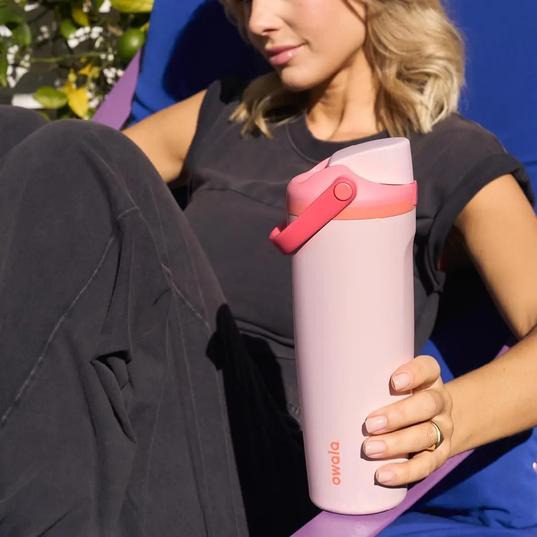 Owala FreeSip Sway Insulated Stainless Steel Water Bottle 710ml (24oz) | Keeps Cold 24 Hrs, BPA-Free, Leak-Proof - view 7