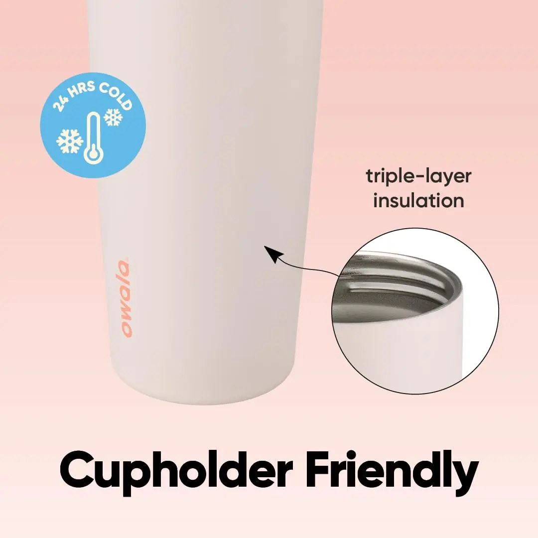 Owala FreeSip Sway Insulated Stainless Steel Water Bottle 710ml (24oz) | Keeps Cold 24 Hrs, BPA-Free, Leak-Proof - view 4