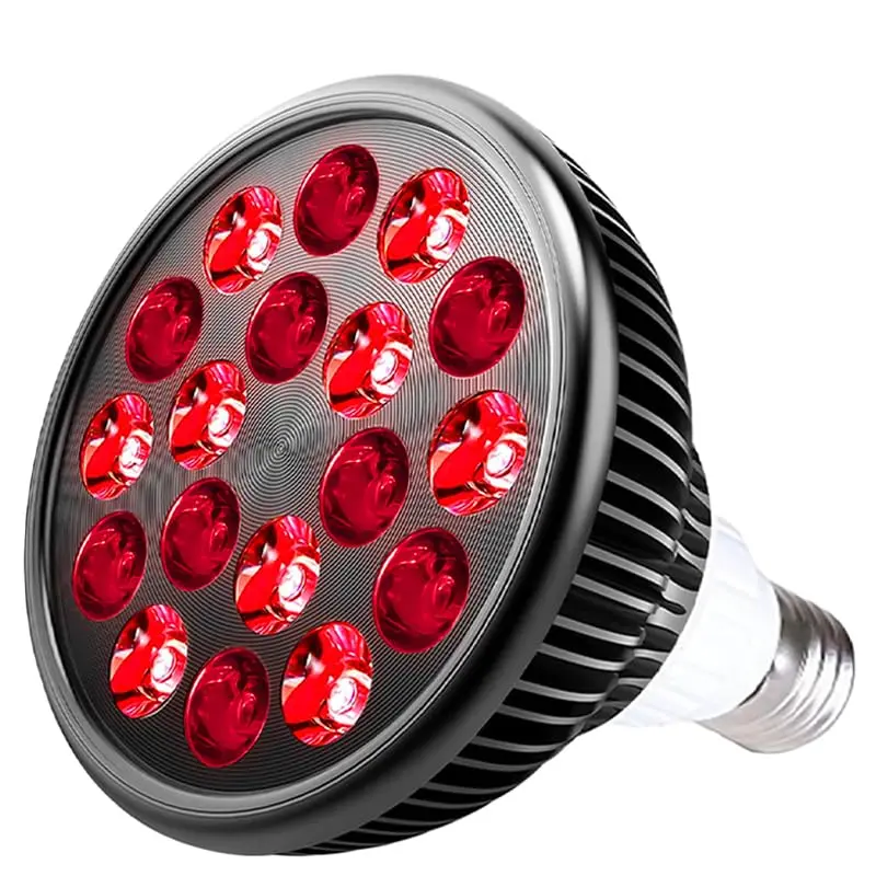 Zarbaha Red & Near Infrared Light Therapy Bulb – 18 LEDs with 660nm, 810nm, 850nm, 940nm Wavelengths – Wellness Light for Skin & Body – Aluminum Shell, E26 Socket - main product image