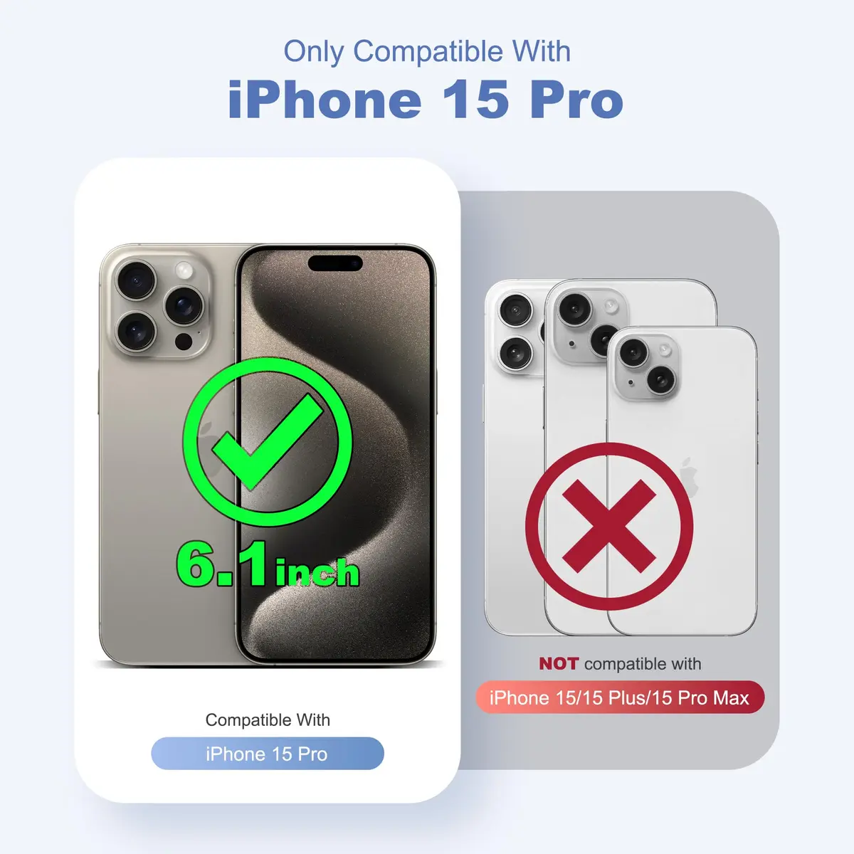 UGENINO Case for iPhone 15 Pro 6.1" | Magnetic 360° Spin Stand, Shockproof, Wine Red - view 2