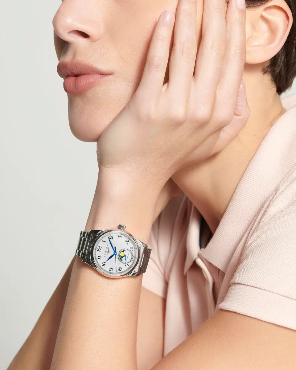 Longines Master Collection 34mm Automatic Watch | Silver Dial, Sapphire Crystal, 18mm Stainless Steel Band - view 3