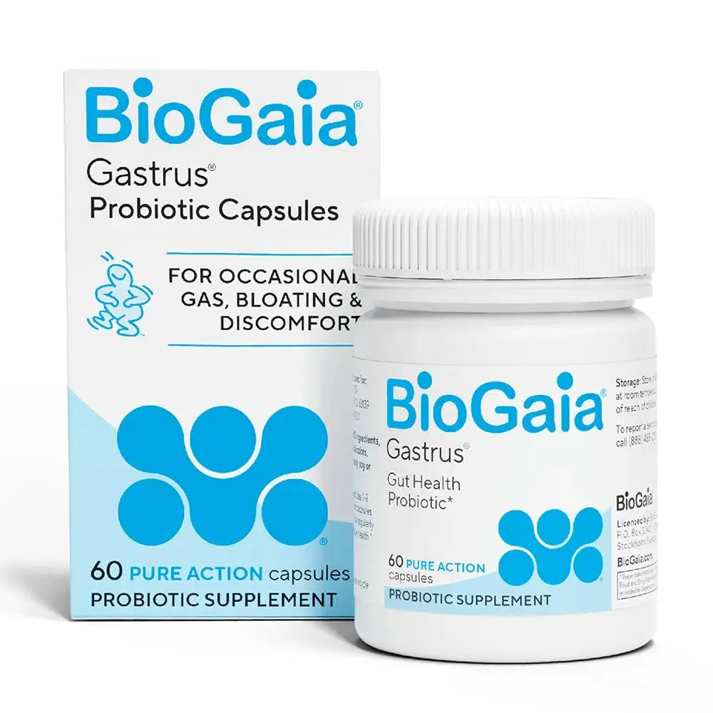 BioGaia Gastrus L reuteri Probiotic Capsules | 60 Count (Pack of 1) - main product image