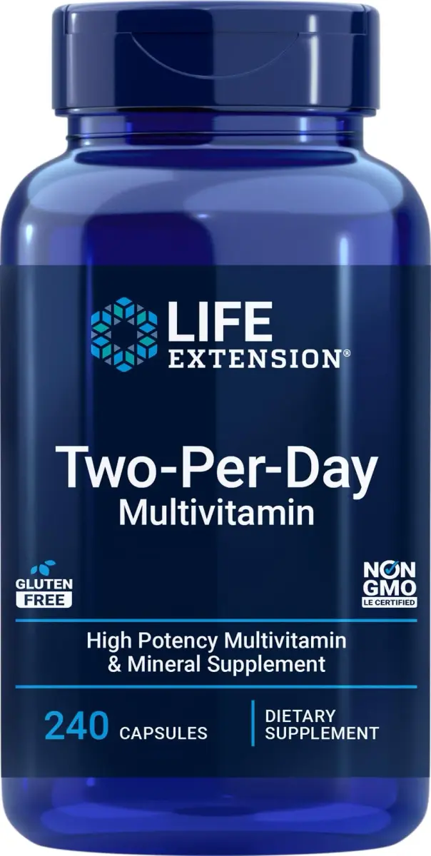 Life Extension Two-Per-Day Multivitamin 240 Capsules | Supports Cellular Health & Immune Function - main product image