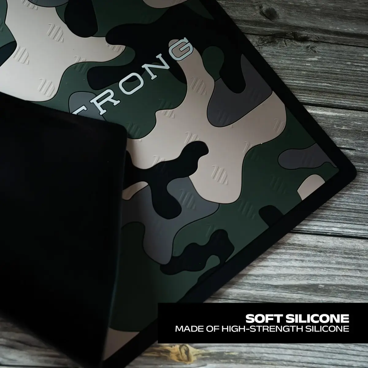 Barber Strong The Barber Mat 19" x 13" Camo | Non-Slip Heat-Resistant Workstation Mat for Clippers & Tools - view 6