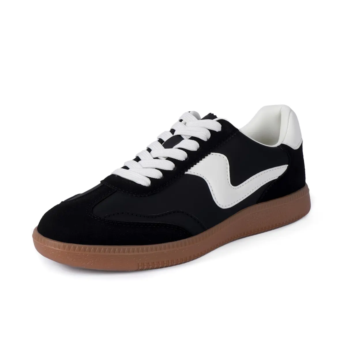 Tigeridea Women's Casual Tennis Shoes Black Size 7 | Classic Retro Design with Color-Block Detailing - view 6