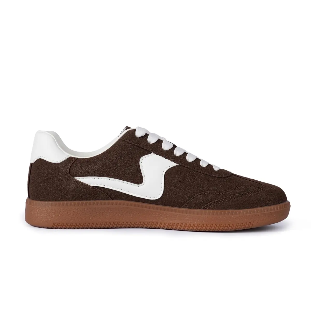 Tigeridea Women's Casual Tennis Shoes | Suede Chocolate, US 7.5 - view 6