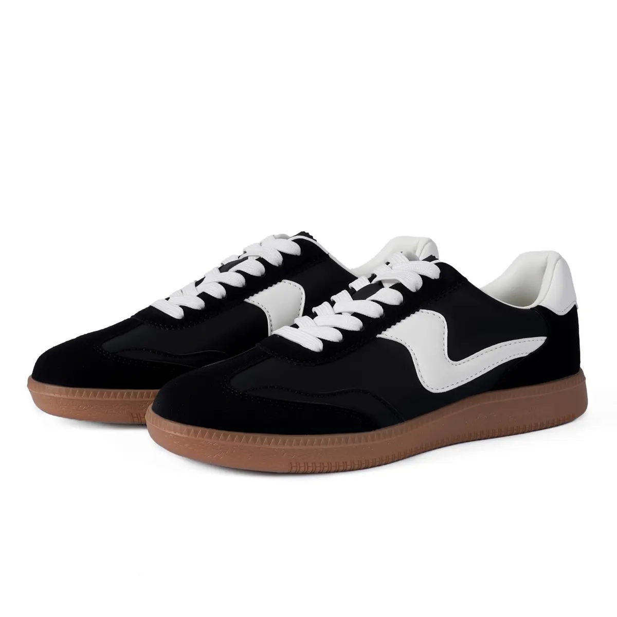 Tigeridea Women's Casual Tennis Shoes Black 23.5cm (US 7.5) | Breathable Mesh & Gum Rubber Sole - view 5