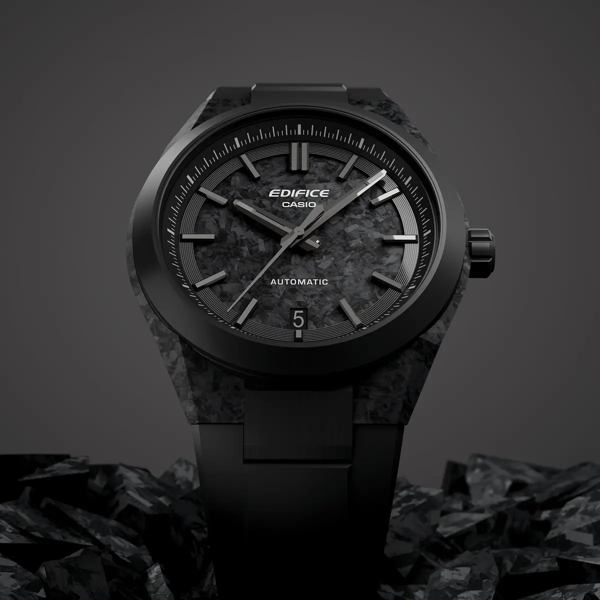 Edifice Black Watch | Forged Carbon, Automatic, Anti-Magnetic, Sapphire Glass (40mm) - view 6