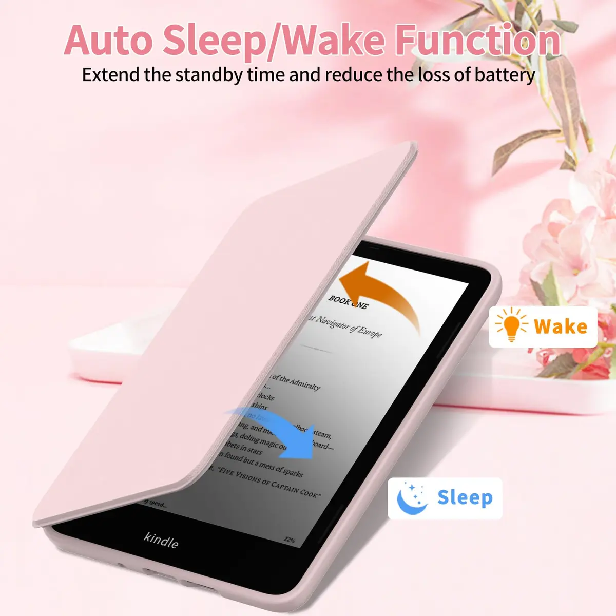 Sanyetral Case for All-New 6 inch Kindle (11th Gen, 2024/2022) | Auto Wake/Sleep & Shockproof - view 5