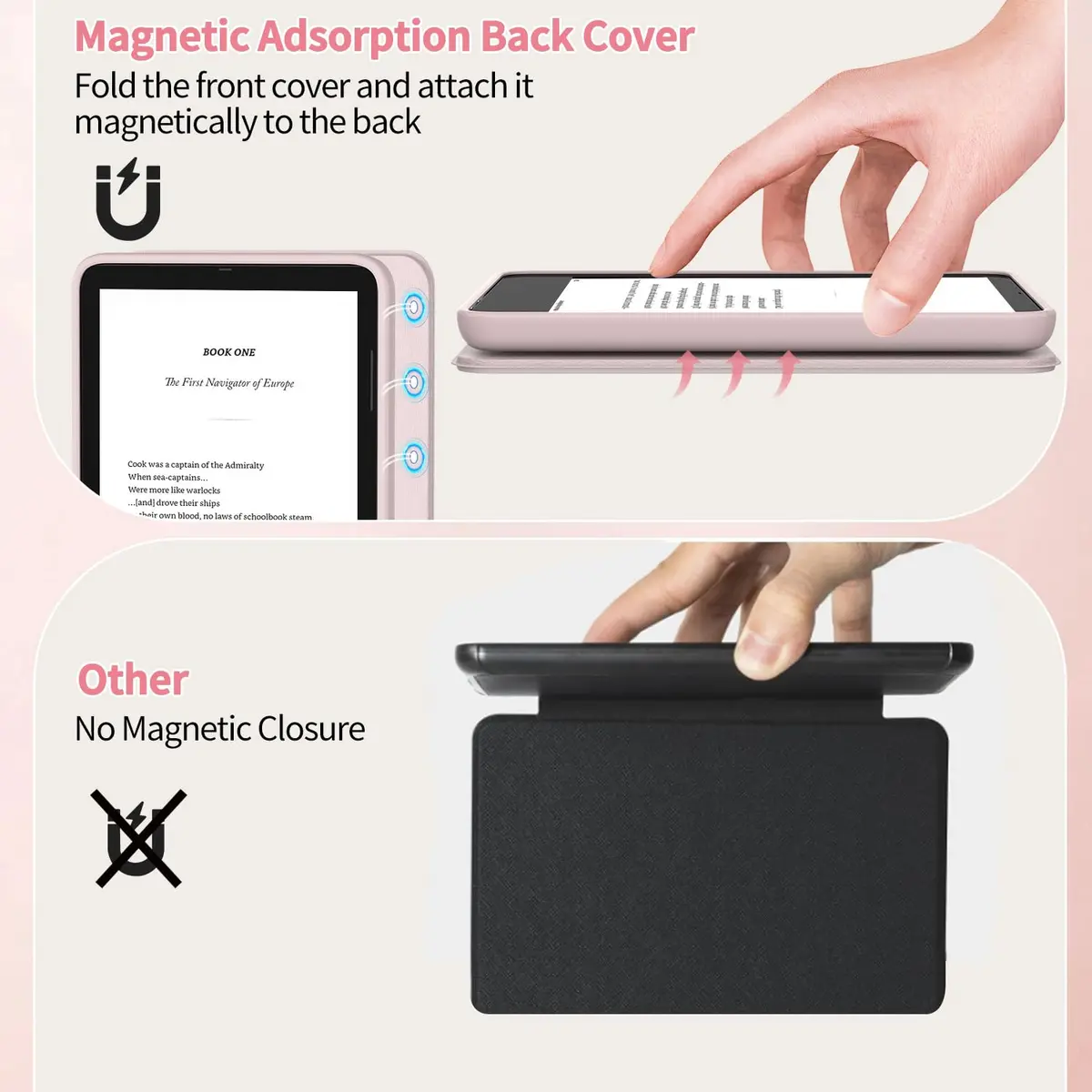 Sanyetral Case for All-New 6 inch Kindle (11th Gen, 2024/2022) | Auto Wake/Sleep & Shockproof - view 6