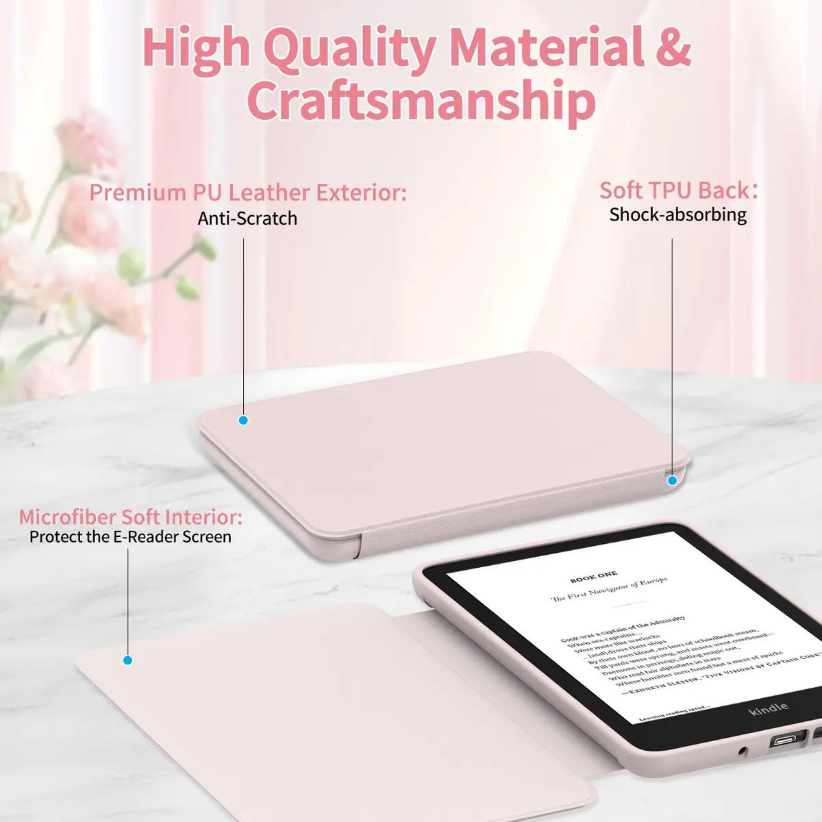 Sanyetral Case for All-New 6 inch Kindle (11th Gen, 2024/2022) | Auto Wake/Sleep & Shockproof - view 3
