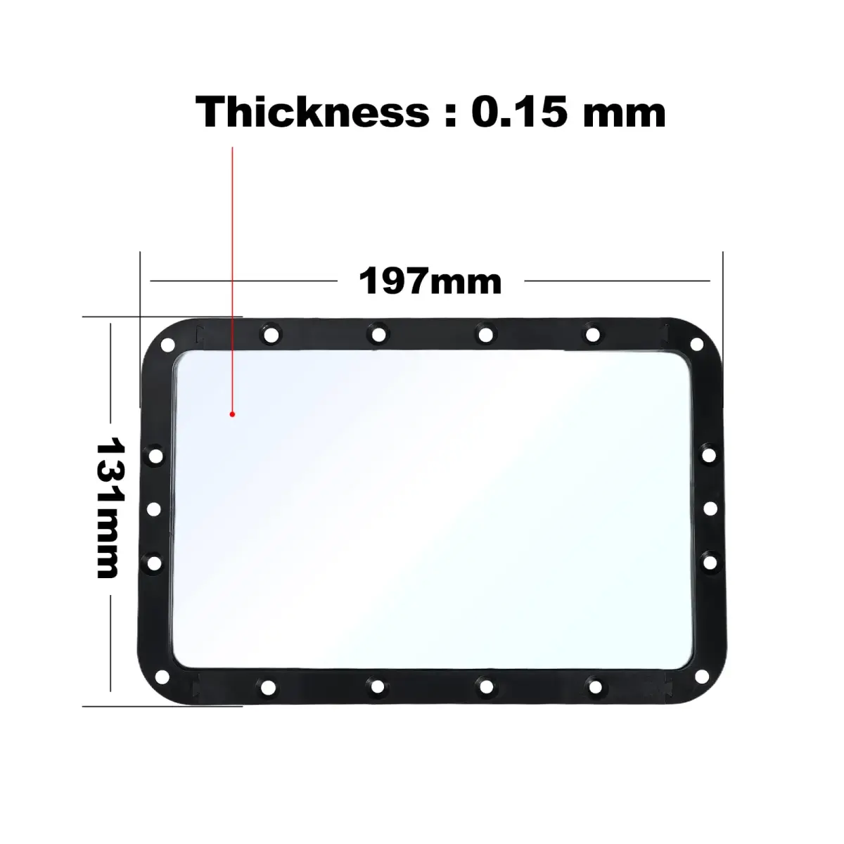 CHINDRAG Integrated FEP Release Film 197x131x0.15mm (5-Pack) | For Anycubic Photon Mono 2/4 Resin 3D Printers - view 3