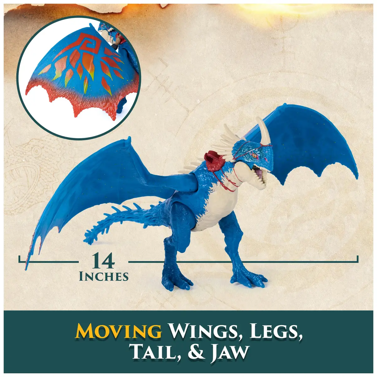 DreamWorks Dragons Deadly Nadder & Astrid Action Figures Viking Rider Duo | 10-inch Dragon & 3-inch Viking for Kids 5-7 - view 5