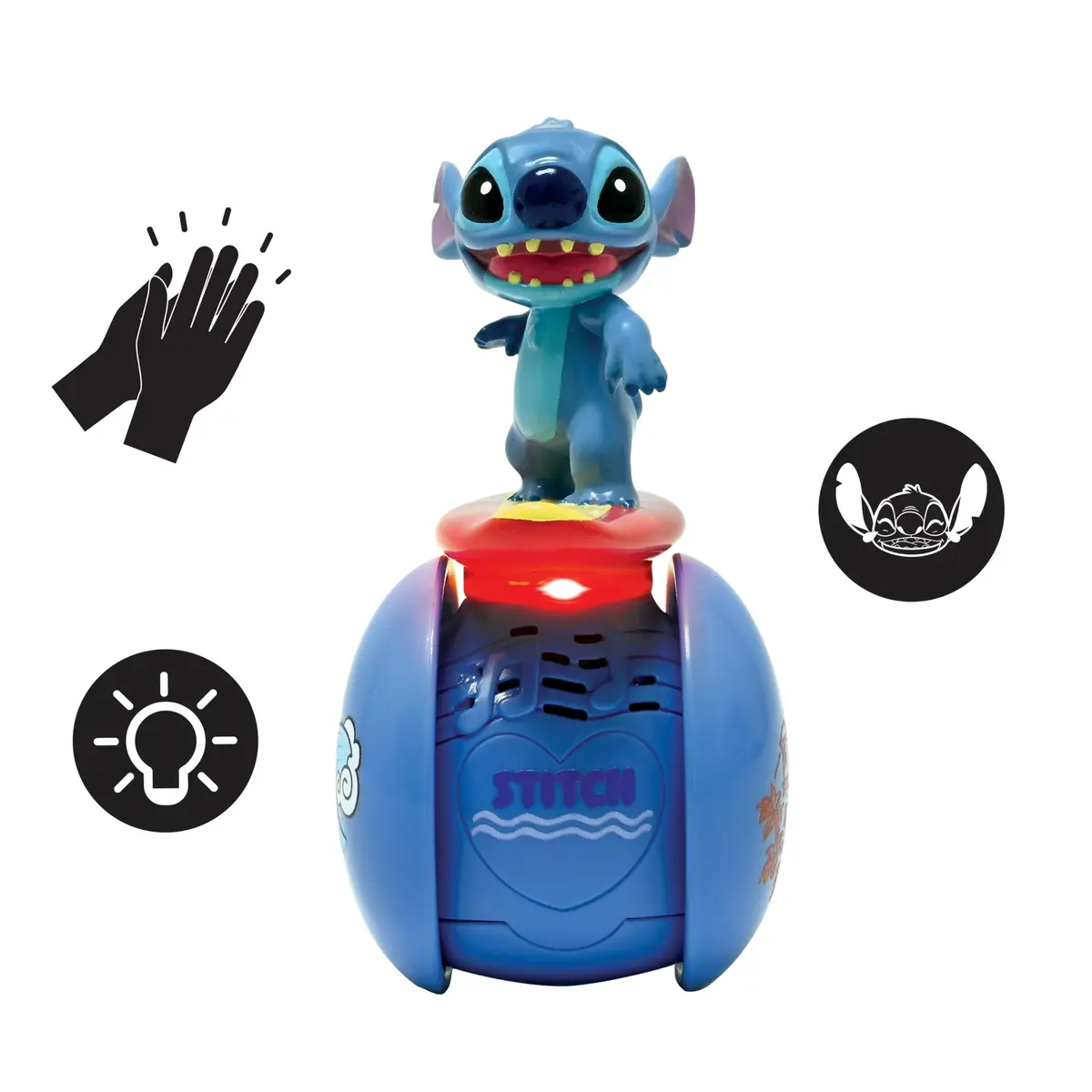 LEXiBOOK Stitch Interactive Surfer Robot ROB01D Blue | Electronic Early Development Toy with Lights & Sounds - view 2